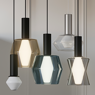 Elegant Wirkkala Pendant Lights 3D model image 1 