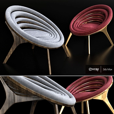 Innovative Chair: Modern Design & Premium Materials 3D model image 1 