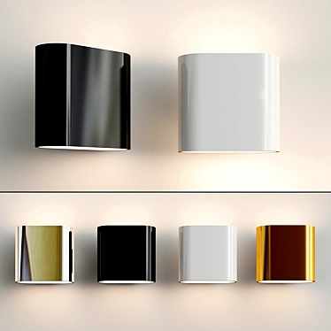 Elegant Light: Duell Wall LED 3D model image 1 