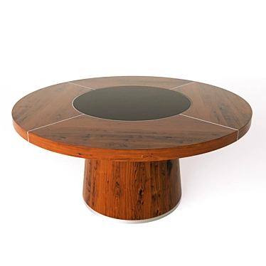 Sleek Round Dining Table 3D model image 1 