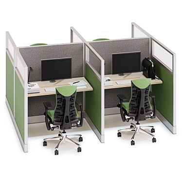 Herman Miller Action Office v3 3D model image 1 