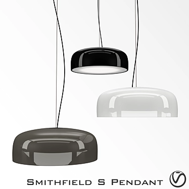 Sleek Smithfield Pendant: Modern Lighting Solution 3D model image 1 