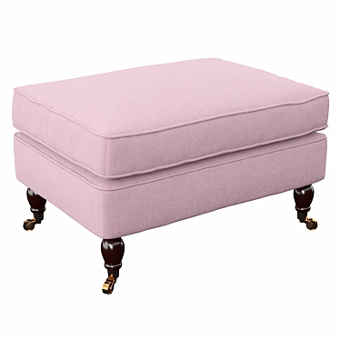 Elegant Ionia Footstool 3D model image 1 