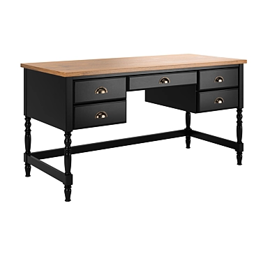 Modern Albi Desk: Stylish and Functional 3D model image 1 