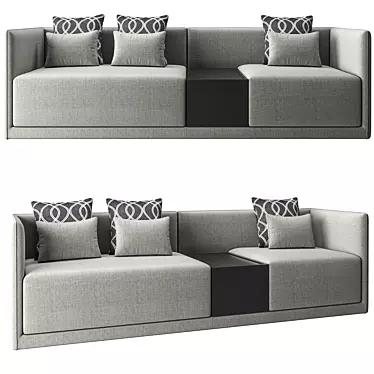 Contemporary 3-Seater Sofa 3D model image 1 