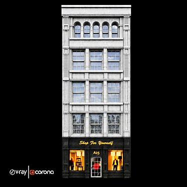 Luxury Store Building - Classic Residential Vol A2 3D model image 1 