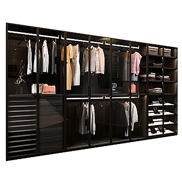 Boffi Antibes Wardrobe System 3D model image 1 