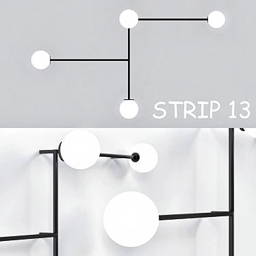 Sleek Strip_13 Lighting Fixture 3D model image 1 