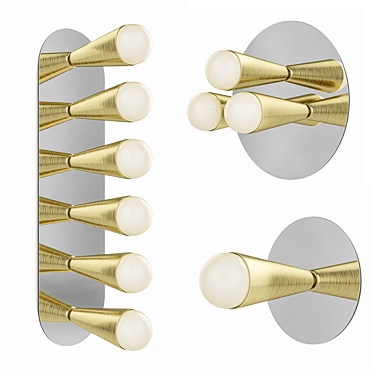 Echo Sconce Set: Illuminated Elegance 3D model image 1 