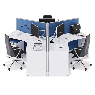 Efficient and Modern Workstations 3D model image 1 