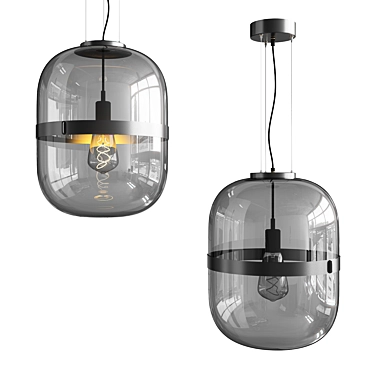 Elegant Baloni Pendant Light 3D model image 1 