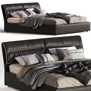 Elegant Campo Bonaldo Bed 3D model image 1 