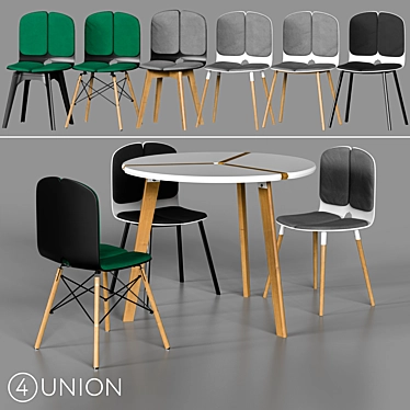 Modern BC-8323 Chairs and Tables 3D model image 1 