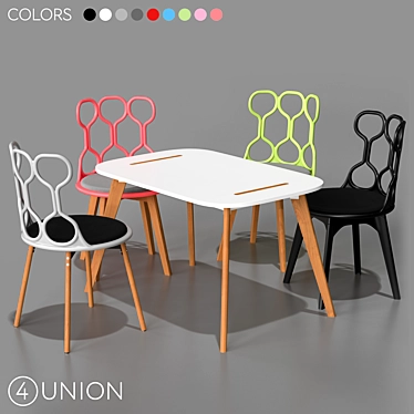 Modern Furniture Set BC-8331 3D model image 1 