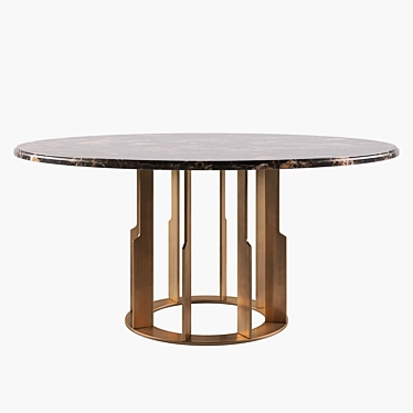 Elegant Aston Daytona Dining Table 3D model image 1 