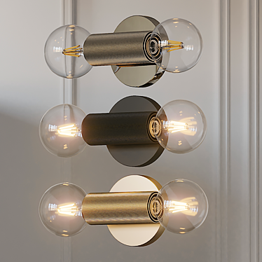 Title: In-Line Wall Sconce: Sleek and Stylish Lighting 3D model image 1 