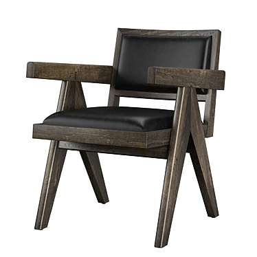 Elegant RH Jakob Dining Chair 3D model image 1 