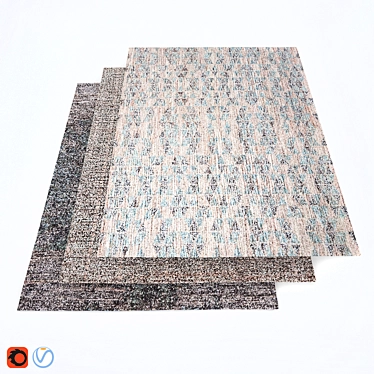 Luxury Himalayan Wool Carpets 3D model image 1 