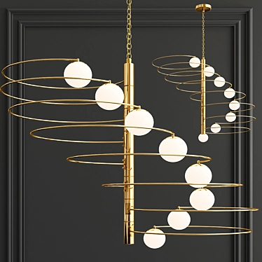 Radiant Elegance: Lumi Pendant 3D model image 1 