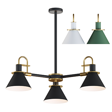 Industrial Minimalist Chandelier: Lampatron CODA 3D model image 1 