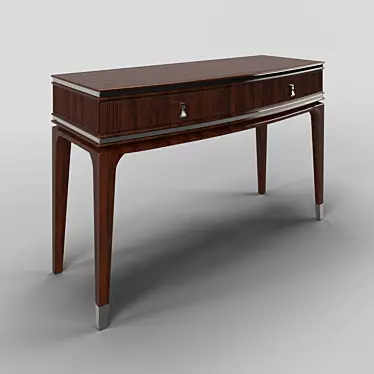 Eleganza Mahogany Dressing Table 3D model image 1 