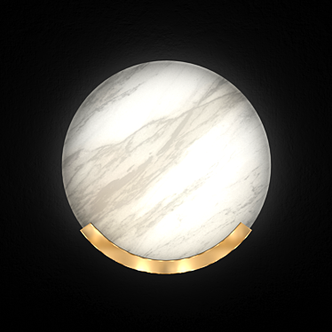 Chic Stone Wall Lamp 3D model image 1 