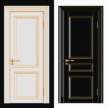 Timeless Elegance: Classic Interior Doors 3D model image 1 