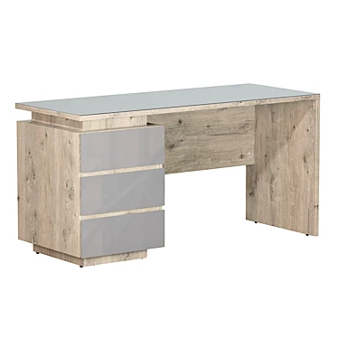 Hoff Quart Desk MD 767 - Stylish and Functional 3D model image 1 