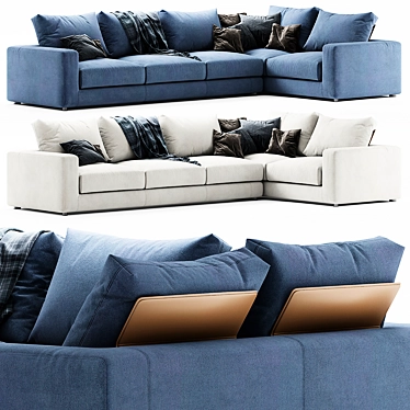 Bonaldo Hiro Modular Sofa: Modern Comfort for Your Space 3D model image 1 