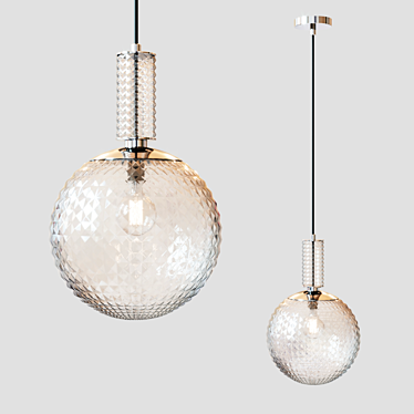 Elegant Glass Pendant Light: Maytoni Milagro 3D model image 1 