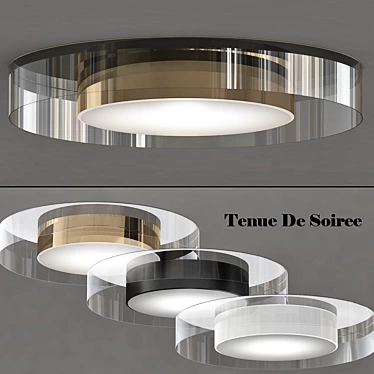 Soirée 3600 Ceiling Light: Elegant Illumination by Hind Rabii 3D model image 1 