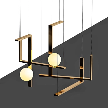 Elegant Illumination: Modern Chandelier 3D model image 1 