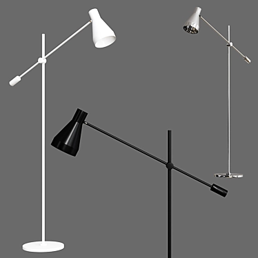 Elegant Sabrina Floor Lamps 3D model image 1 