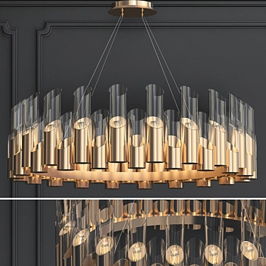 Kebo Luna Modern Loft Chandelier 3D model image 1 