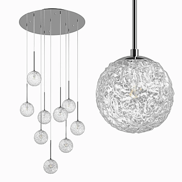 Modern Bari Lightstar Chandelier 3D model image 1 