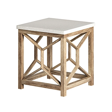 Sleek Catali End Table 3D model image 1 