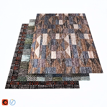 Luxury Himalayan Wool Carpets 3D model image 1 