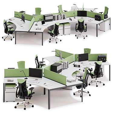 Efficient Design Solution for Workspaces 3D model image 1 