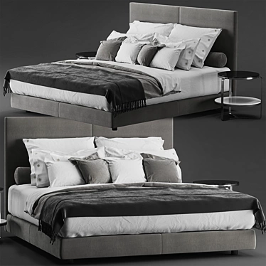 Elevate Your Sleep: Flexform Oltre Bed 3D model image 1 