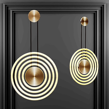 Elegant Wall Sconce 3D model image 1 