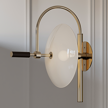 Minimalist Illumination: APERTURE Wall Sconce 3D model image 1 