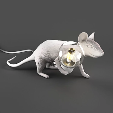 Seletti Mouse Lamp: Modern Resin Desk Light 3D model image 1 