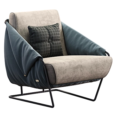Gioia Nicoline Armchair: Modern Elegance for Any Space 3D model image 1 