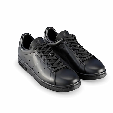 Adidas Stan Smith Black Sneakers 3D model image 1 