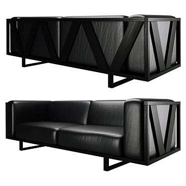 Elegant Rest Sofa for Bars & Restaurants 3D model image 1 