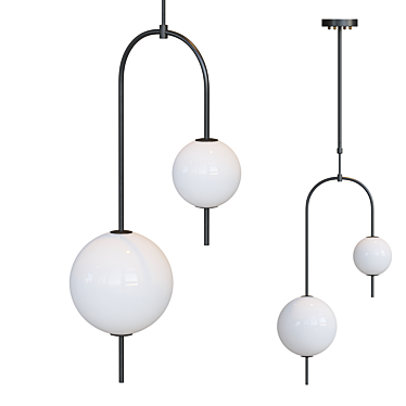 Modern Lampatron Tonder B: Stylish Ceiling Lamp 3D model image 1 