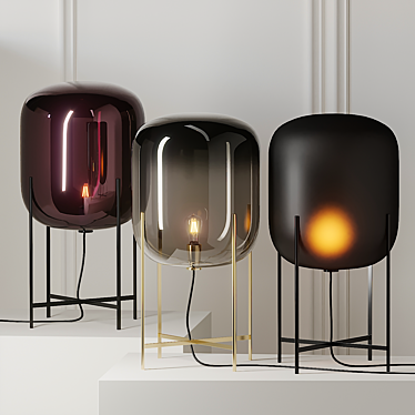 Oda Medium: A Stylish Floor Lamp by Pulpo 3D model image 1 