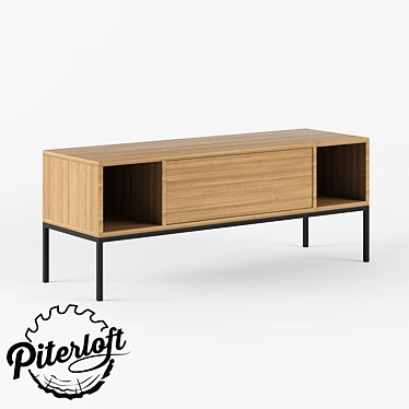 Rustic Dudley TV Stand | Custom Sizes Available 3D model image 1 