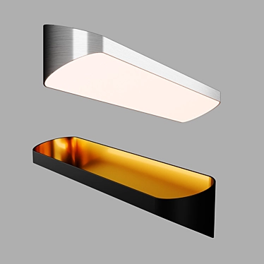 Sleek Wall Sconce by St Luce 3D model image 1 