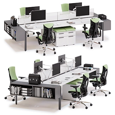 Herman Miller Studio Workspace 3D model image 1 